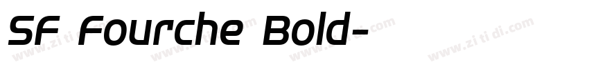 SF Fourche Bold字体转换